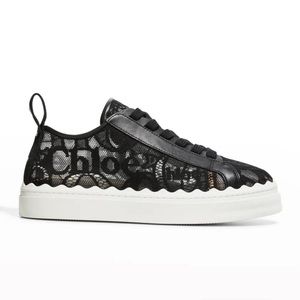 Chloe Lauren logo lace low top sneaker